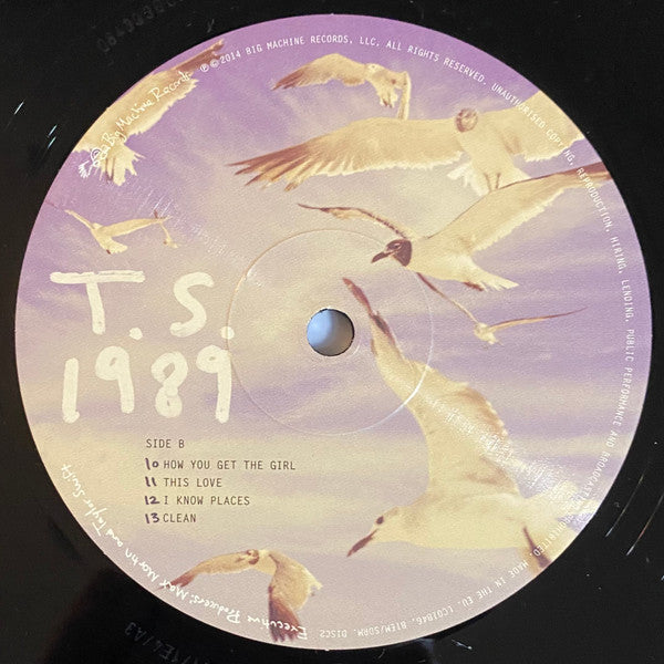 Taylor Swift 1989 Big Machine Records, Big Machine Records 2xLP, Album, Gat Mint (M) Mint (M)