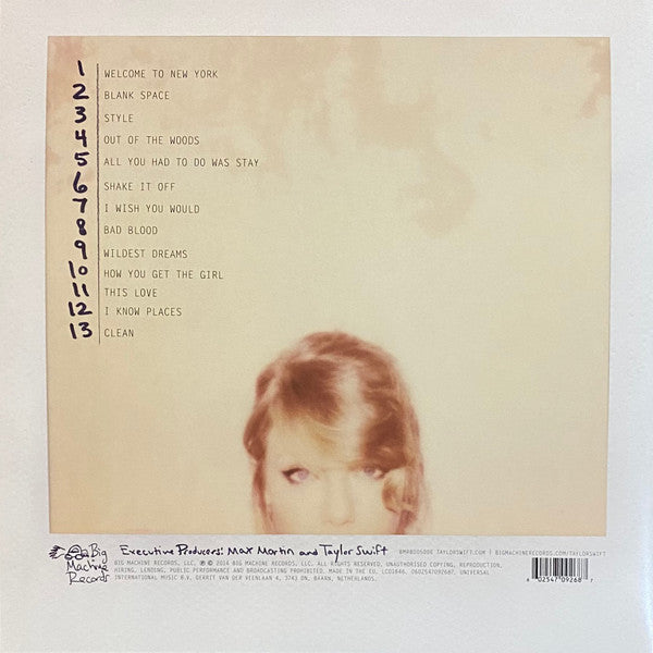 Taylor Swift 1989 Big Machine Records, Big Machine Records 2xLP, Album, Gat Mint (M) Mint (M)