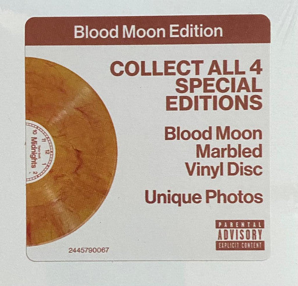 Taylor Swift Midnights Republic Records LP, Album, S/Edition, Blo Mint (M) Mint (M)