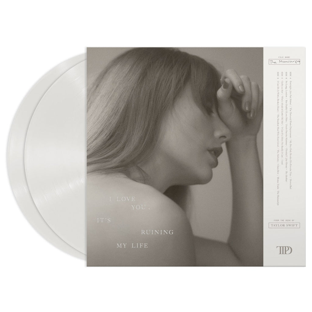 Taylor Swift THE TORTURED POETS DEPARTMENT [Ghosted White 2 LP] Vinyl Record