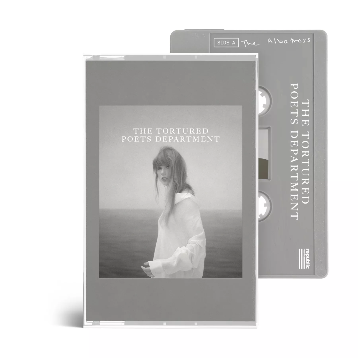 Taylor Swift The Tortured Poets Department (The Albatross Cover) (Gray Jewel Case) Cassette Tape