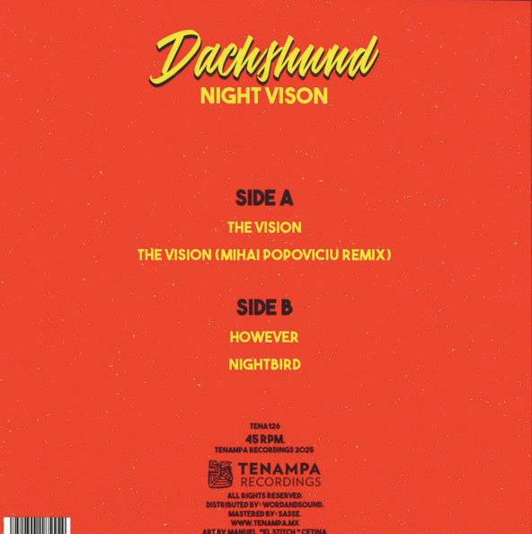 Dachshund - Night Vision (Mihai Popoviciu Remix) (VINYL 12") |