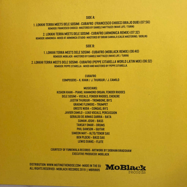 Lokkhi Terra - Cubafro Remixes (VINYL 12") |