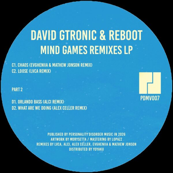 Various - (PRESALE 6/22/26) Mind Games Remixes (Part 2) (VINYL) | Mint (M) Mint (M)
