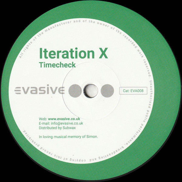 Iteration X - Timecheck / Liquid Logic (VINYL - 2026) | Mint (M) Generic