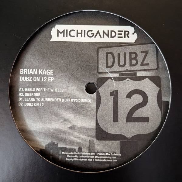 Brian Kage - Dubz On 12 EP (VINYL) | Mint (M) Mint (M)
