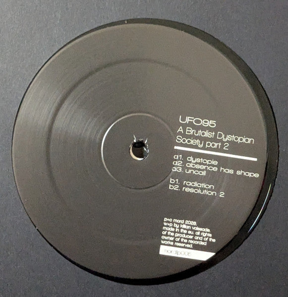 UFO95 - A Brutalist Dystopian Society - Part 2 (2xVINYL) |