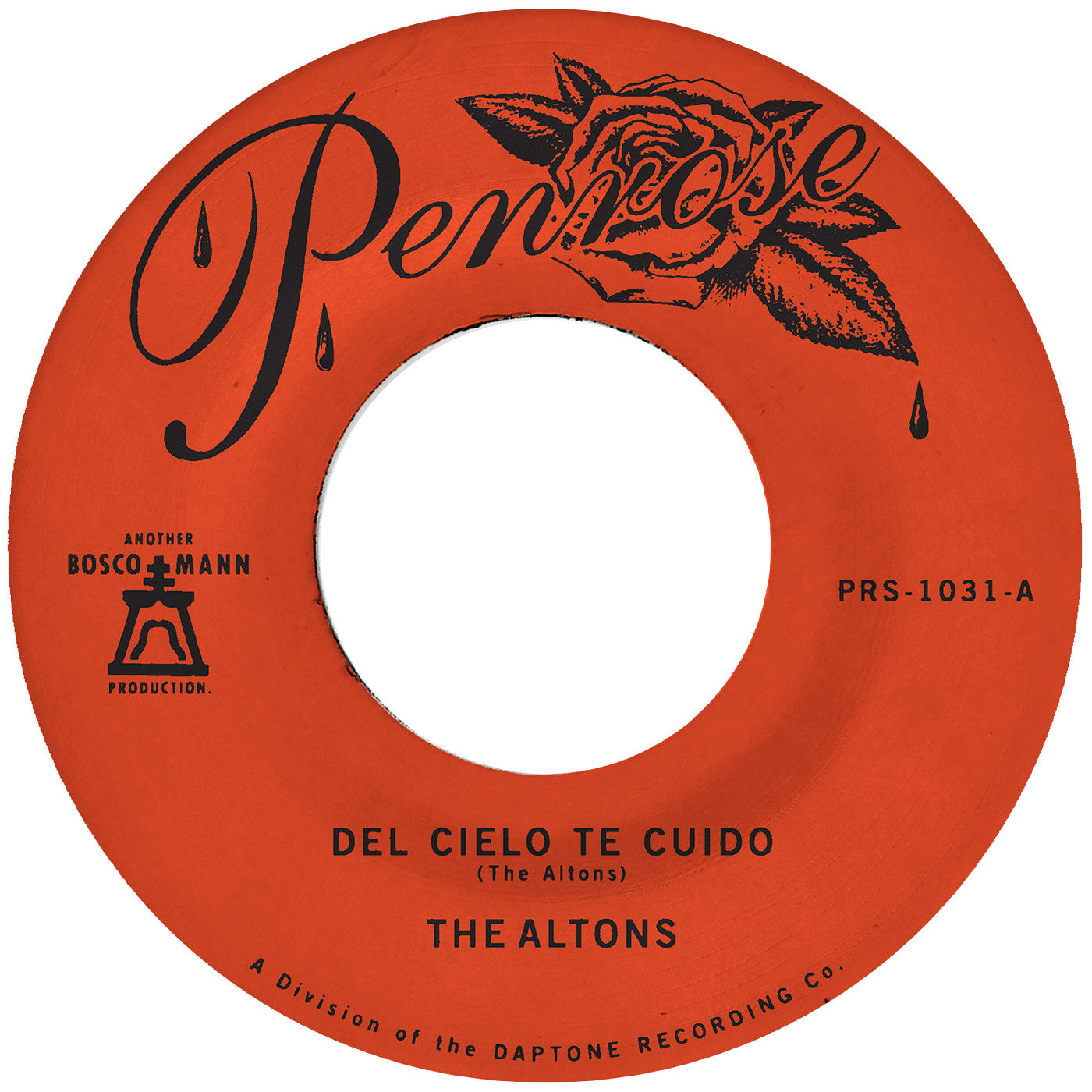 Del Cielo Te Cuido B/W Perdoname Vinyl Record