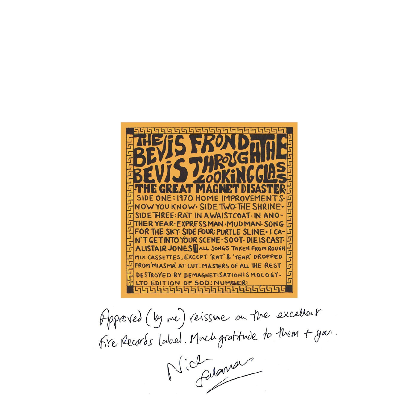 Bevis Through The Looking Glass Music CD