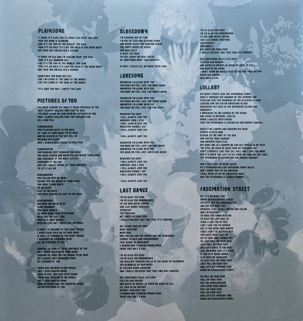 The Cure - Disintegration (180 GRAM VINYL) | Mint (M) Mint (M)