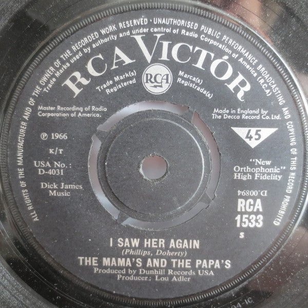 I Saw Her Again | Very Good (VG) Generic