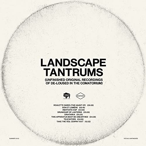 The Mars Volta Landscape Tantrums - Unfinished Original Recordings Of De-Loused In The Comatorium (Black Vinyl) Vinyl Record