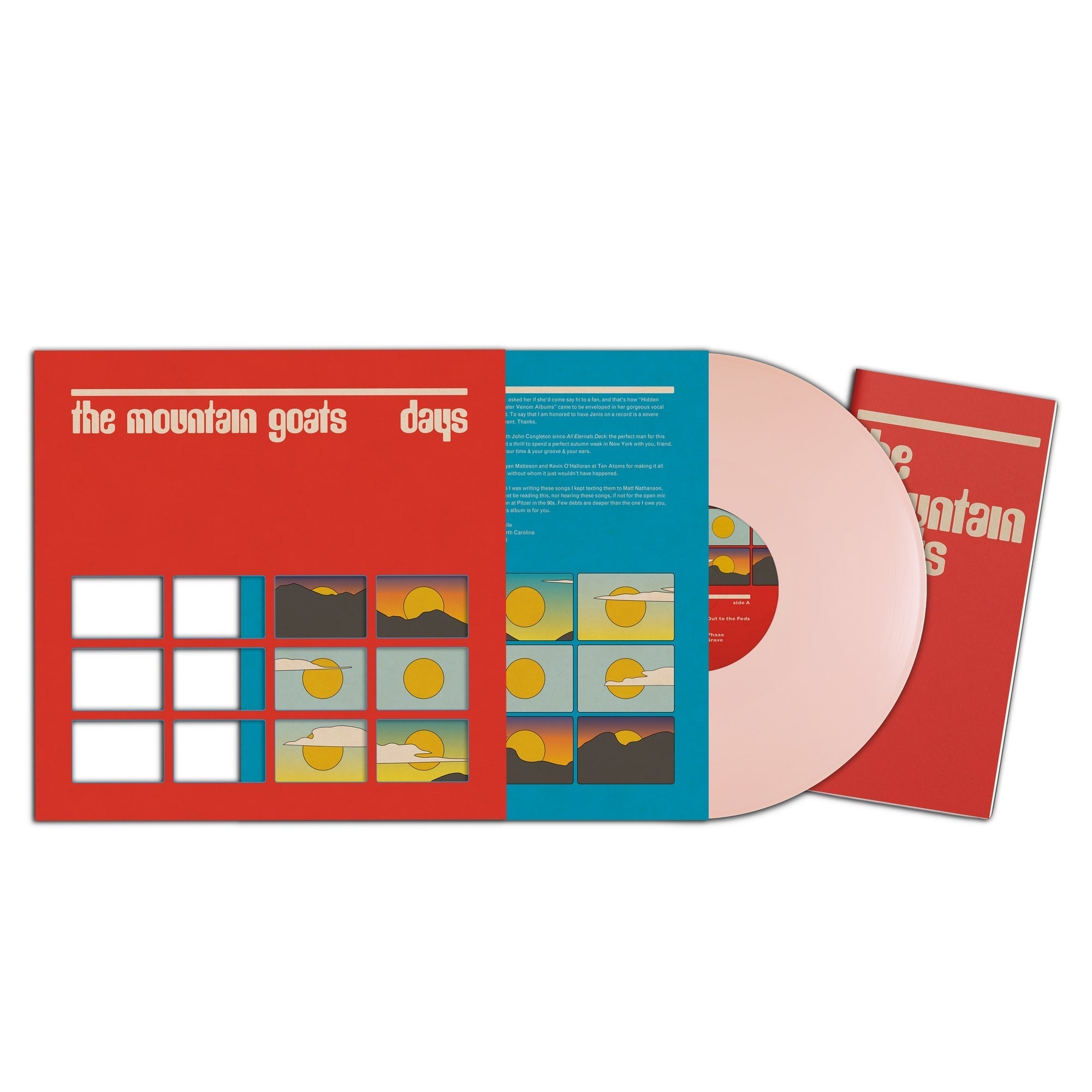 The Mountain Goats - Days (Deluxe Packaging Indie Exclusive) [Rose-Tipped Fingers Pink] Vinyl Record
