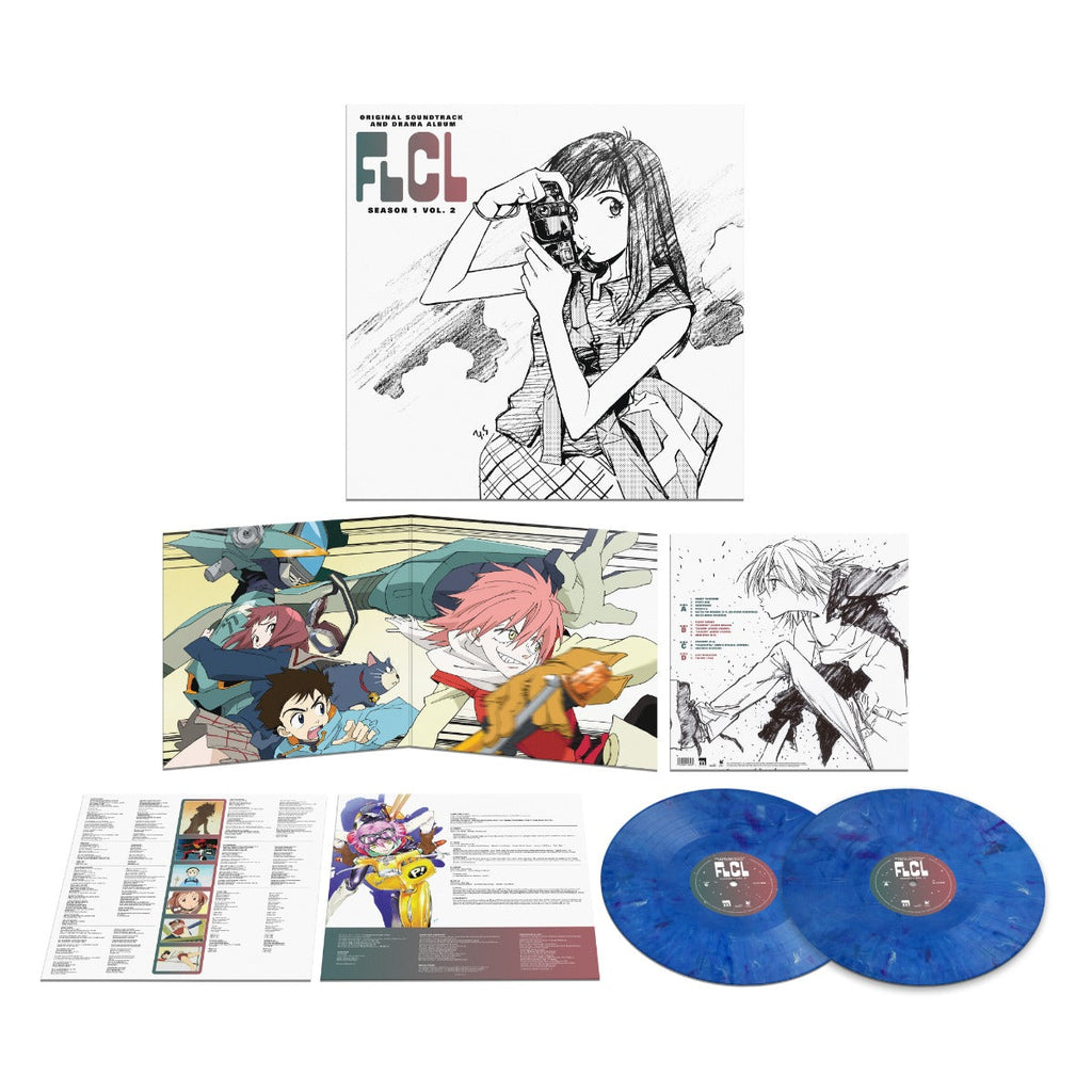 The Pillows FLCL Season 1 Vol. 2 - Drama Album (Colored Vinyl, BlueMarble, Gatefold LP Jacket) (2 Lp's) Vinyl Record