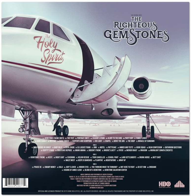 The Righteous Gemstone Season 1 Original Series Soundtrack Music (2LP Gold/White, plus 7" & booklet) Vinyl Record