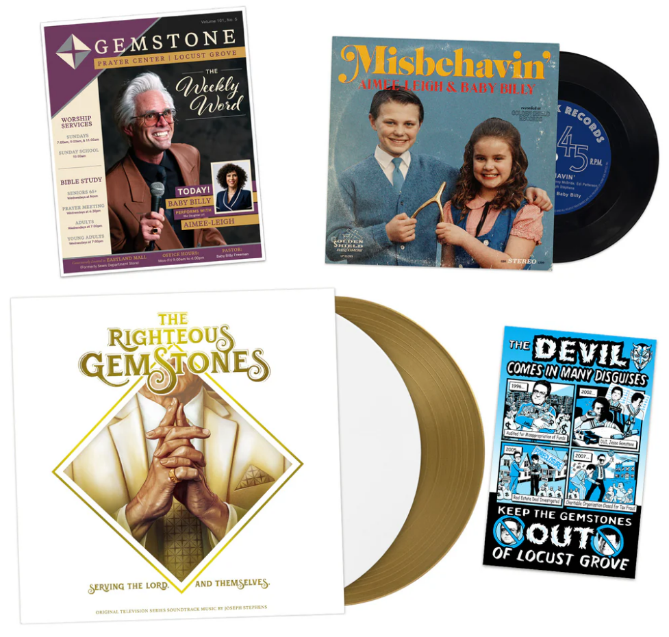 The Righteous Gemstone Season 1 Original Series Soundtrack Music (2LP Gold/White, plus 7" & booklet) Vinyl Record