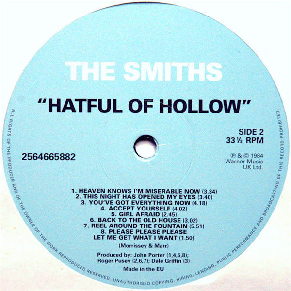 The Smiths - Hatful Of Hollow (VINYL) | Mint (M) Mint (M)