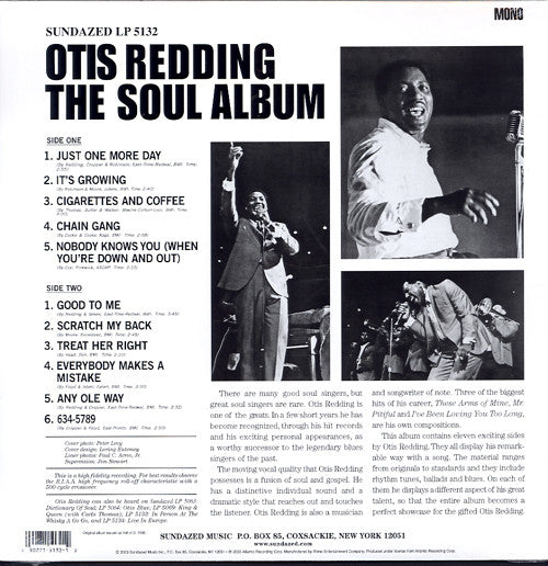 Otis Redding The Soul Album Vinyl Record