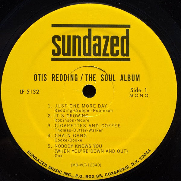 Otis Redding The Soul Album Vinyl Record