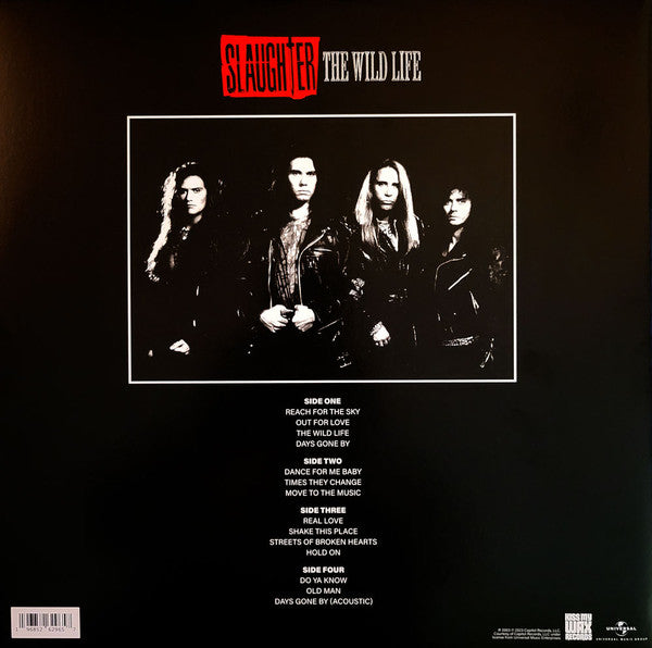 Slaughter The Wild Life (Red& White, 180g, 2LP) Vinyl Record