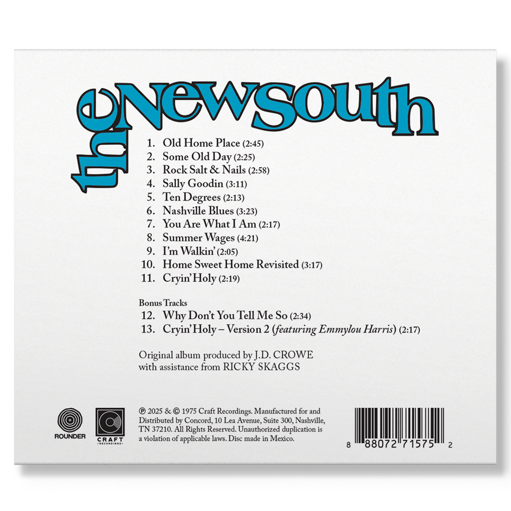 J.D. Crowe & The New South (Deluxe Edition) Music CD