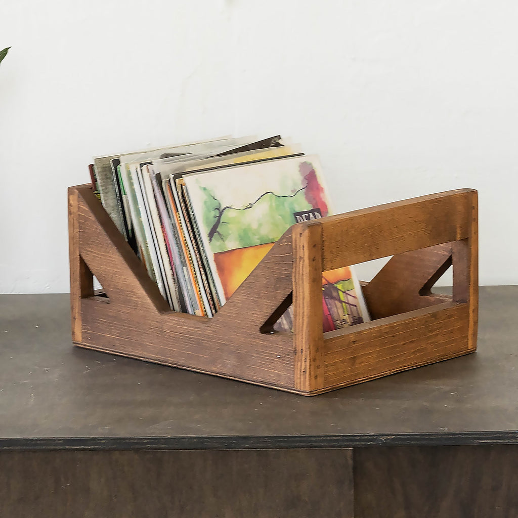 The 7 Inch Vinyl Record Wood Crate