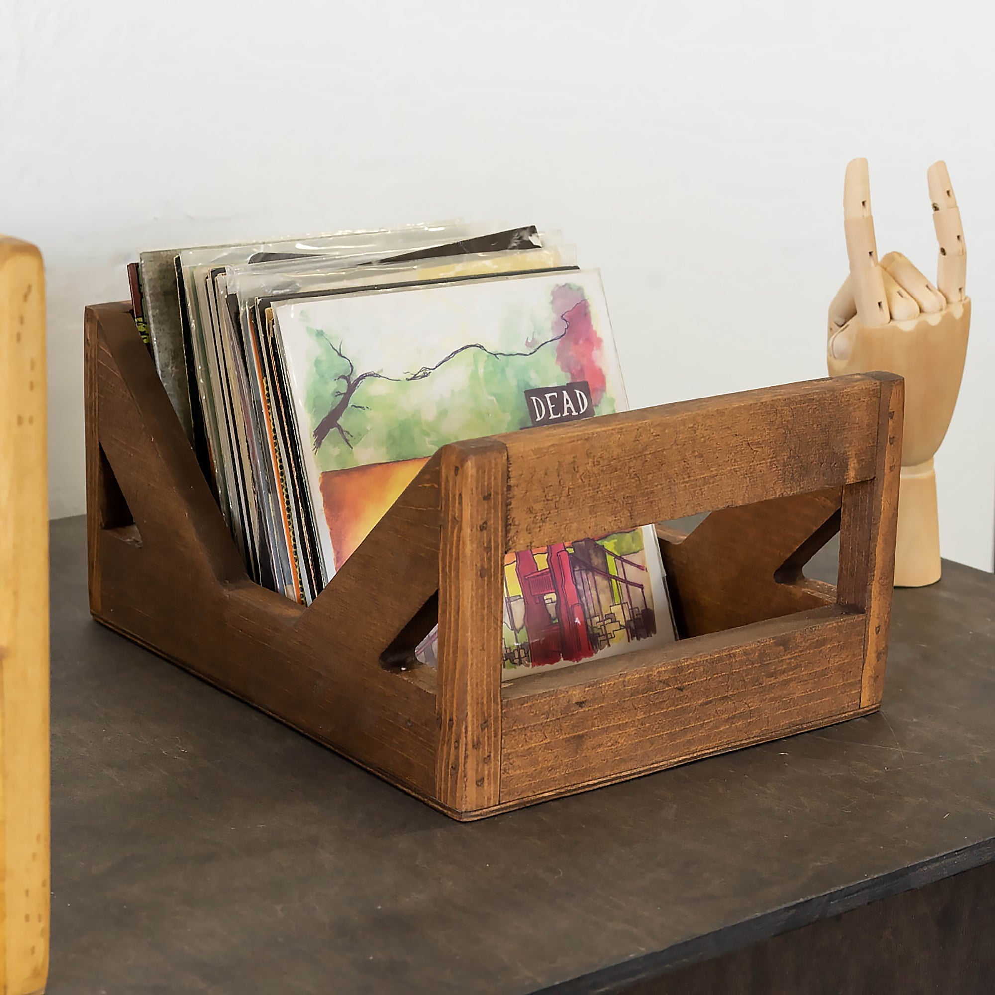 The 7 Inch Vinyl Record Wood Crate