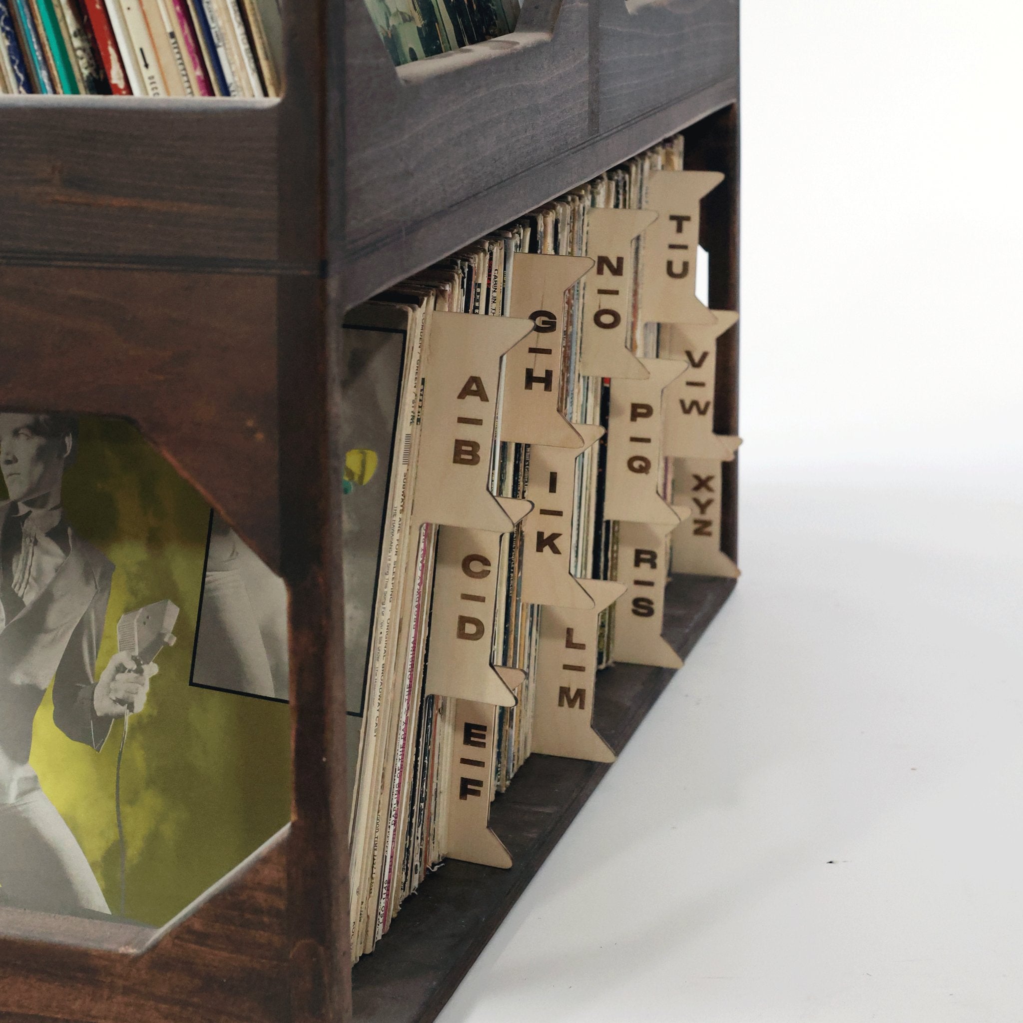 The Vinyl Record Dividers – Solid Wood Organizers - Vinyl Accessories