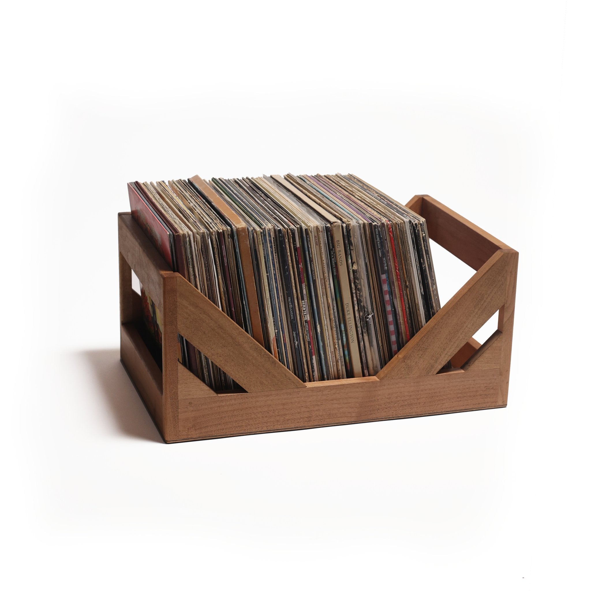 The Milk Crate Alternative: 12" Vinyl Record Wood Storage