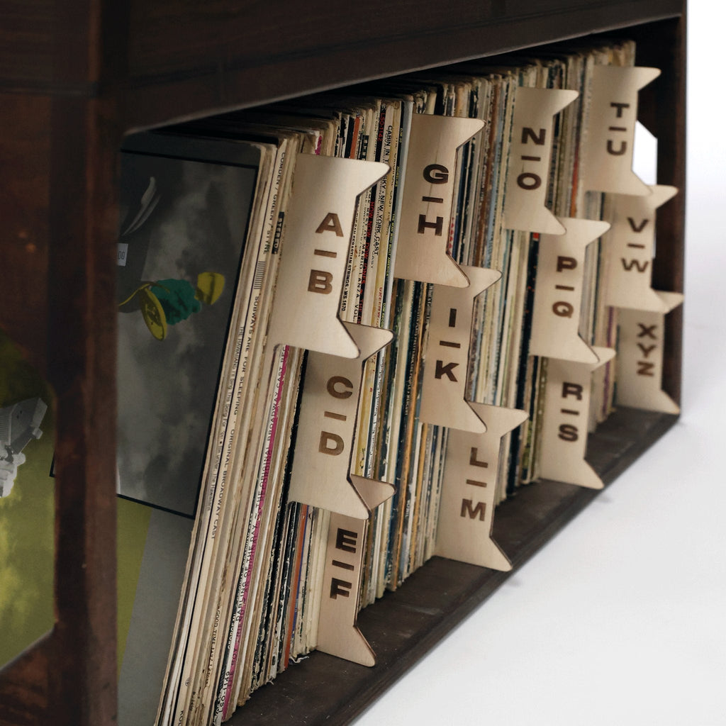 The Vinyl Record Dividers – Solid Wood Organizers - Vinyl Accessories