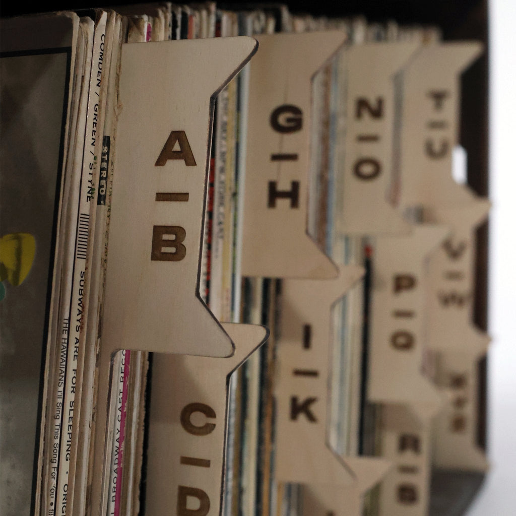 The Vinyl Record Dividers – Solid Wood Organizers - Vinyl Accessories