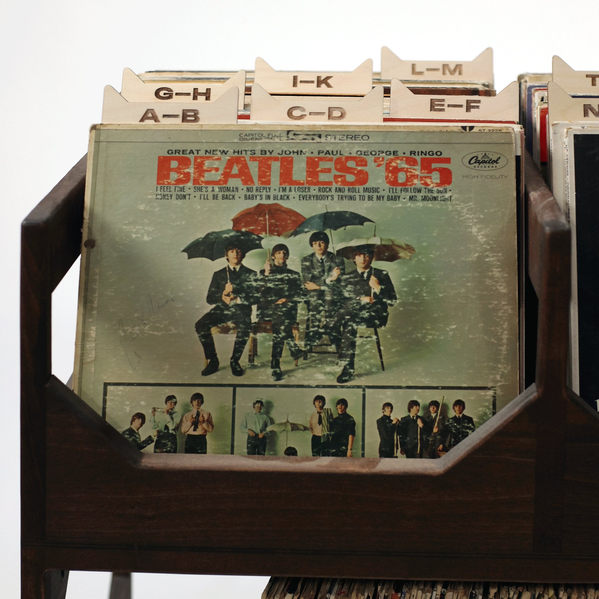 The Vinyl Record Dividers – Solid Wood Organizers - Vinyl Accessories