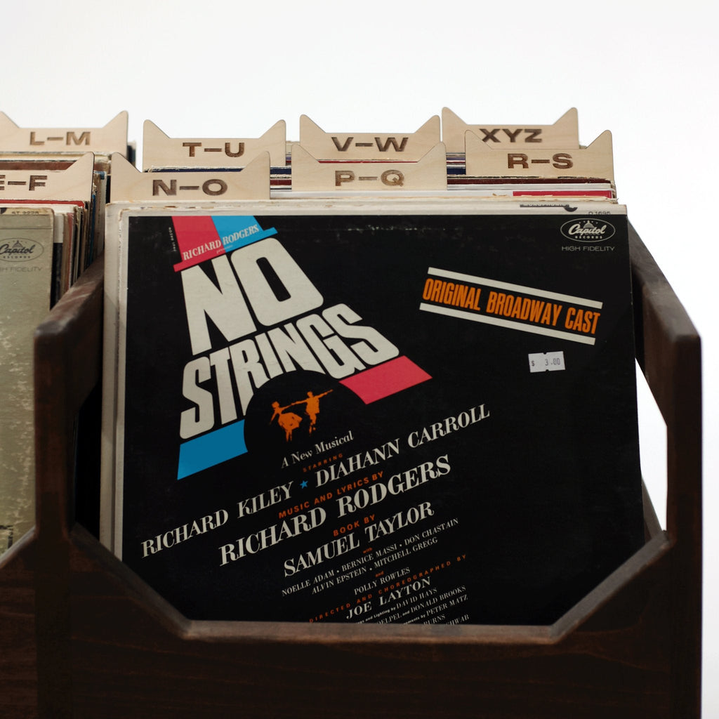 The Vinyl Record Dividers – Solid Wood Organizers - Vinyl Accessories