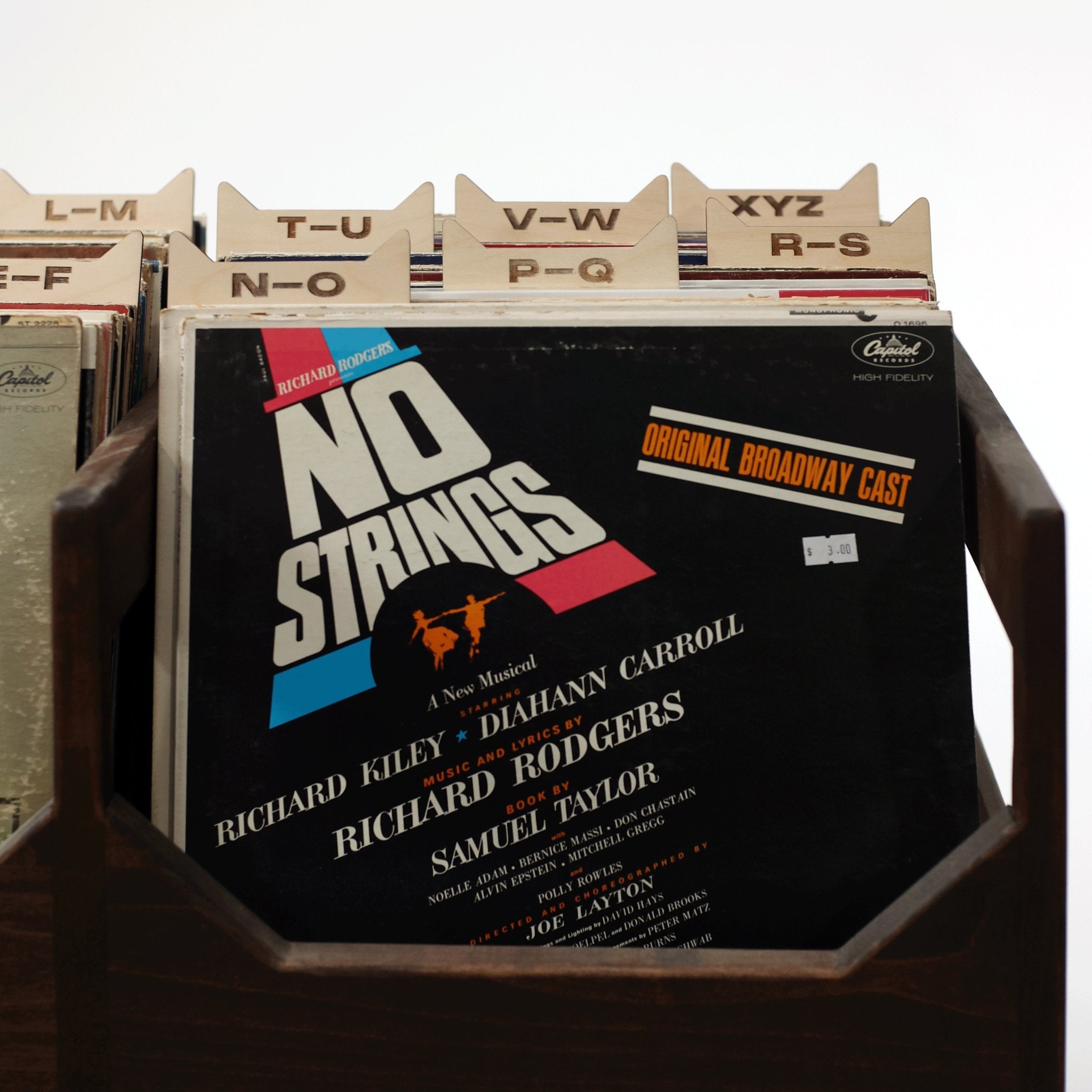 The Vinyl Record Dividers – Solid Wood Organizers - Vinyl Accessories