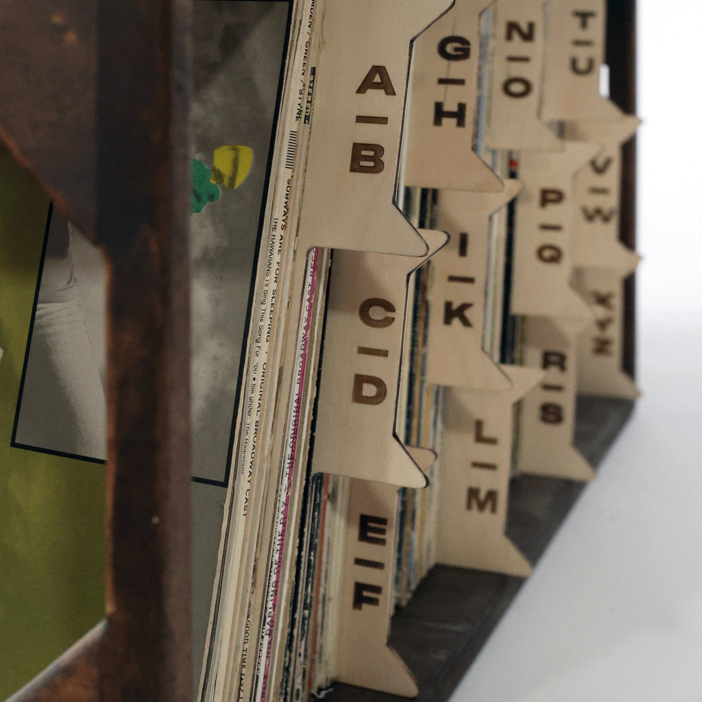 The Vinyl Record Dividers – Solid Wood Organizers - Vinyl Accessories