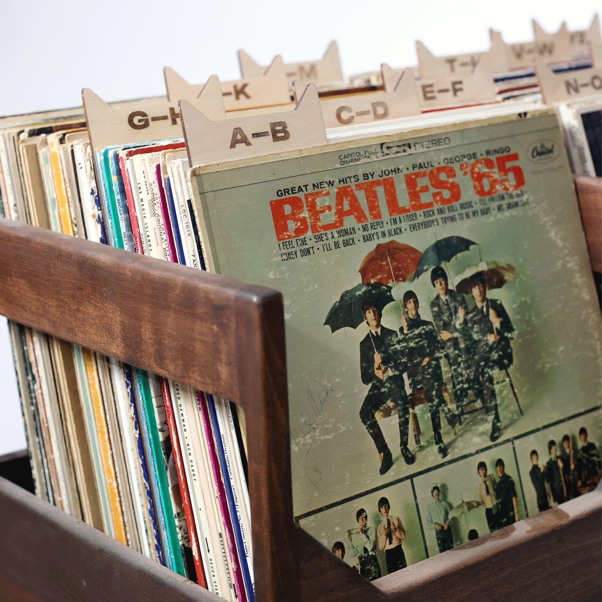 The Vinyl Record Dividers – Solid Wood Organizers - Vinyl Accessories
