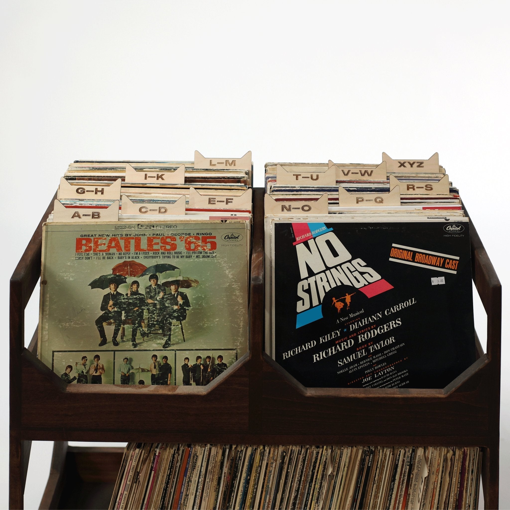 The Vinyl Record Dividers – Solid Wood Organizers - Vinyl Accessories