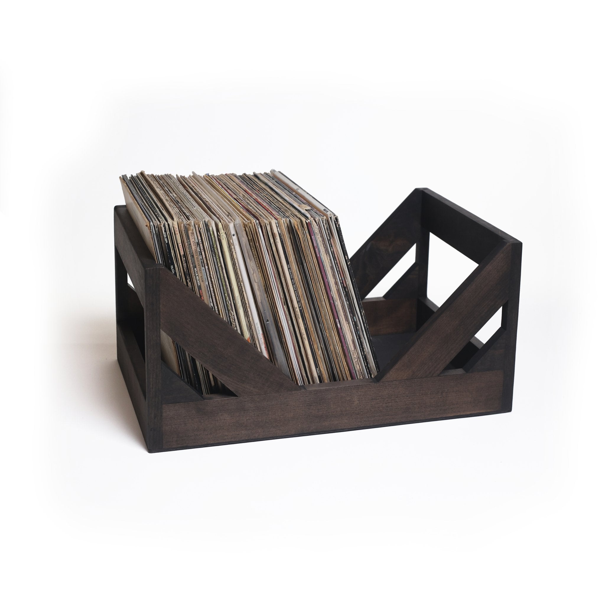 The Milk Crate Alternative: 12" Vinyl Record Wood Storage