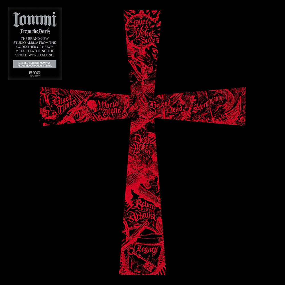 PRE-ORDER Tony Iommi - From The Dark (Indie Exclusive) [Red/Black Marble] [2LP] Vinyl Record
