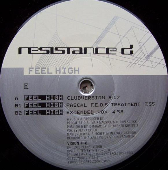 Resistance D - Feel High | Very Good Plus (VG+) Excellent (EX)