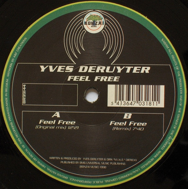 Yves Deruyter - Feel Free | Very Good Plus (VG+) Very Good (VG)