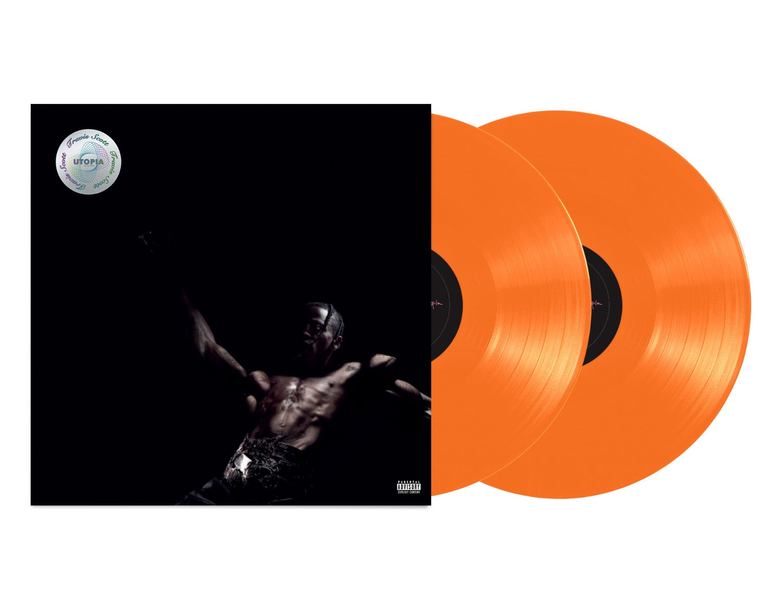 Travis Scott UTOPIA [Explicit Content] (Indie Exclusive, Orange) Vinyl Record