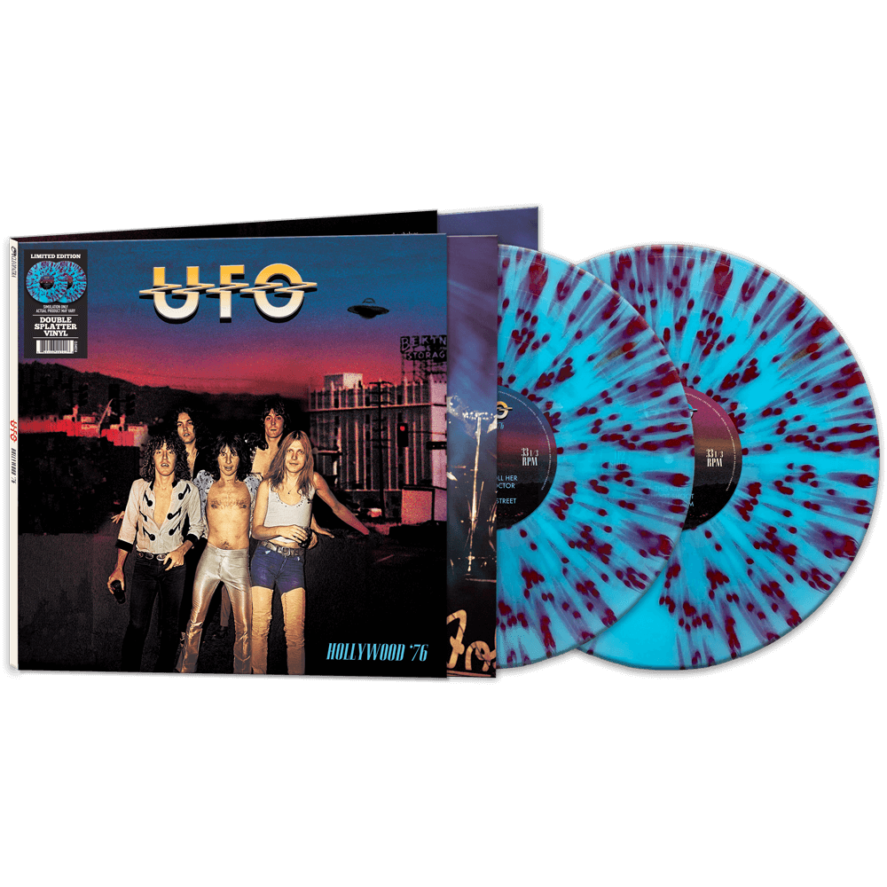 UFO - Hollywood '76 (Limited Edeition, Blue & Red Splatter Colored Vinyl) (2 Lp's) Vinyl Record