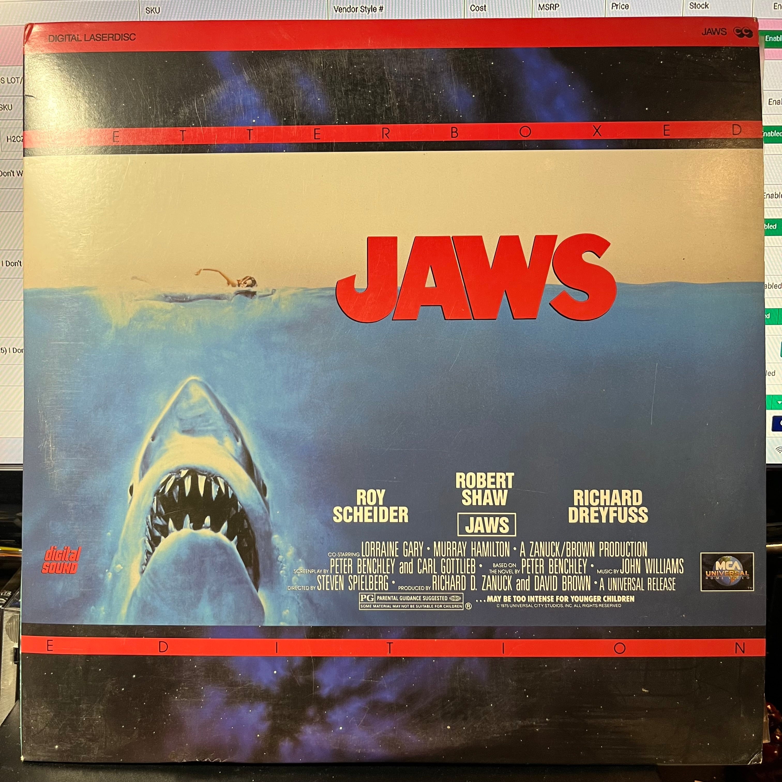 - JAWS (LASER DISC MOVIE) |