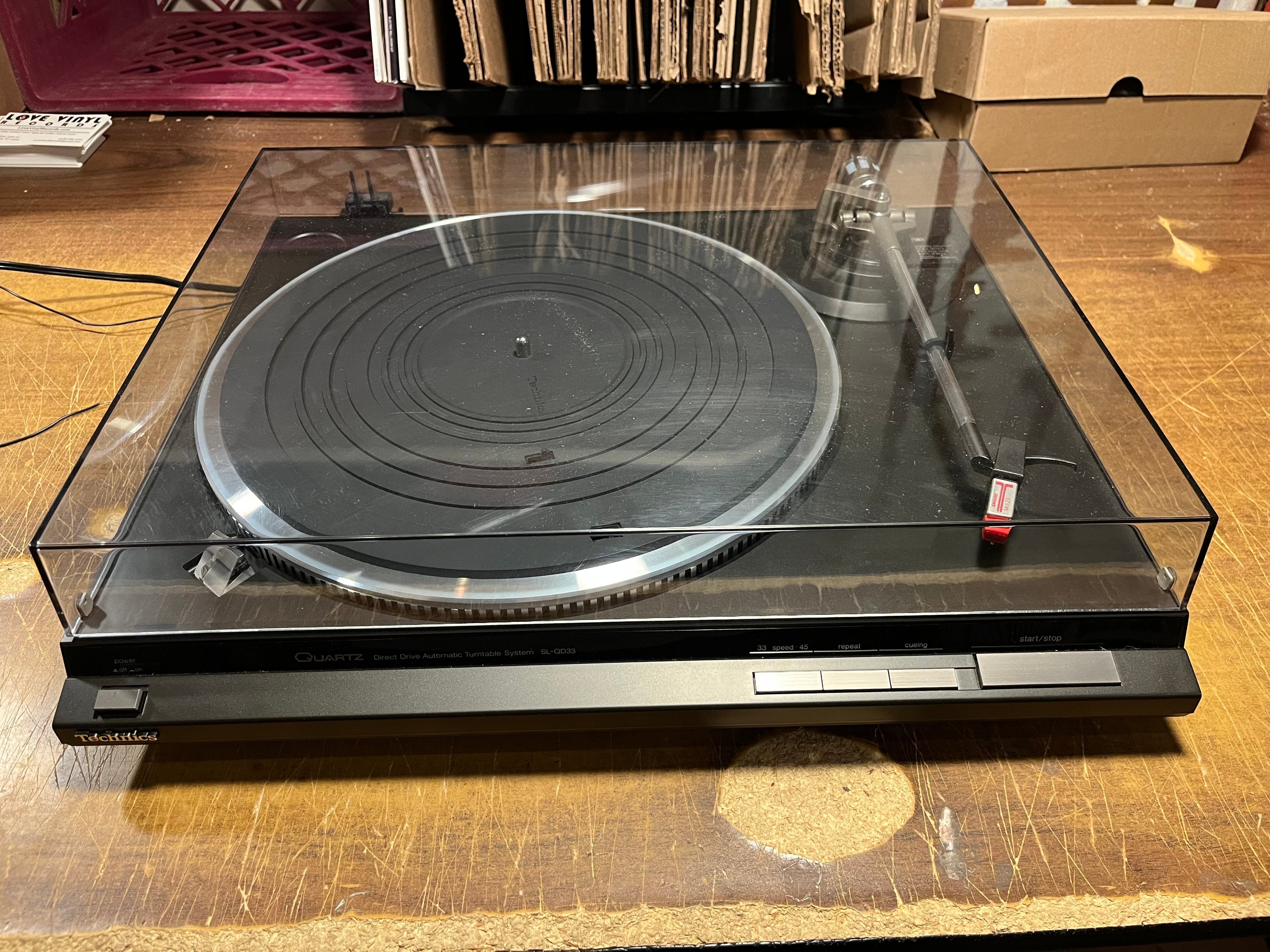 TECHNICS - STEREO TURNTABLE SL-QD33 *SHARP* |