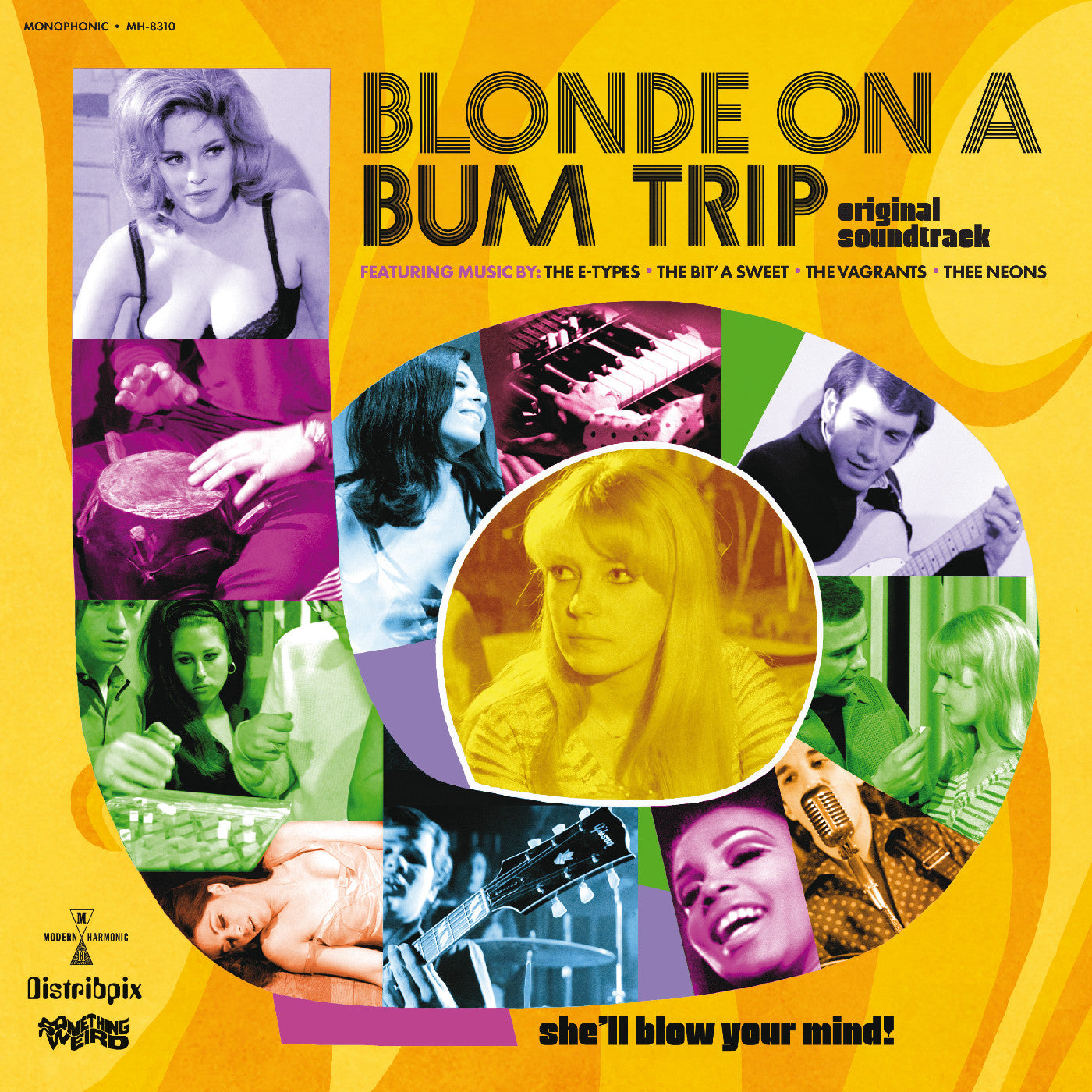 Blonde On A Bum Trip Original Soundtrack (Clear With Orange Swirl Vinyl) Vinyl Record