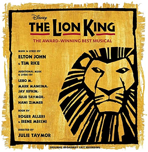 The Lion King: Original Broadway Cast [Yellow/Black Splatter 2 LP] Vinyl Record