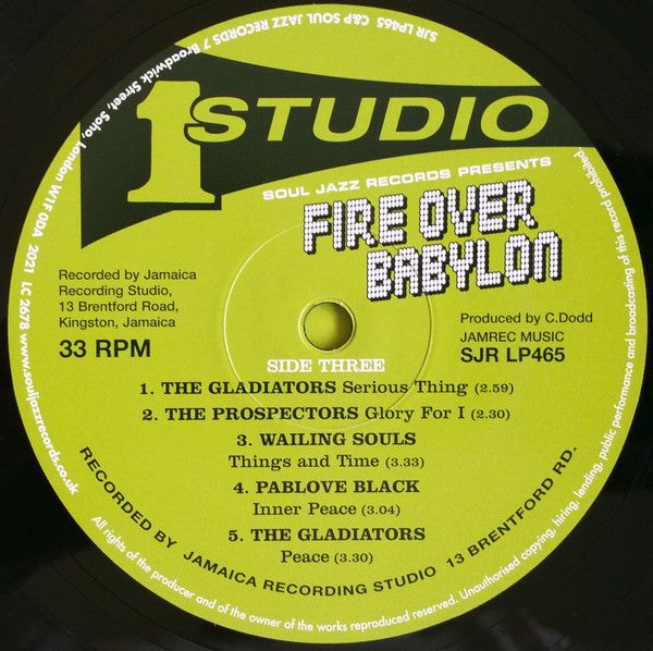 Fire Over Babylon (Dread, Peace And Conscious Sounds At Studio One) | Mint (M) Mint (M)