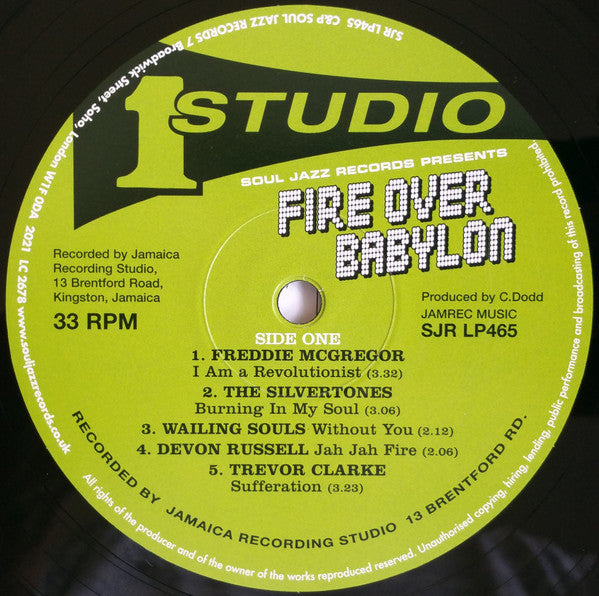 Fire Over Babylon (Dread, Peace And Conscious Sounds At Studio One) | Mint (M) Mint (M)