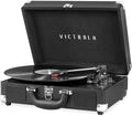Victrola-550BT-BLK Journey Bluetooth Wireless Suitcase Turntable 3 Speed (Black, Built-In Speakers) |